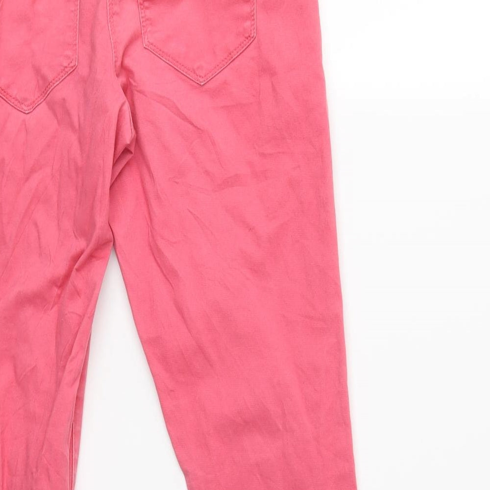 George Womens Pink Denim Skinny Jeans Size 8 L26 in