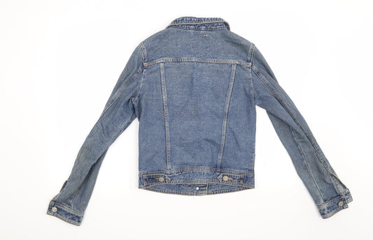 Denim co Womens Blue Jacket Size 8