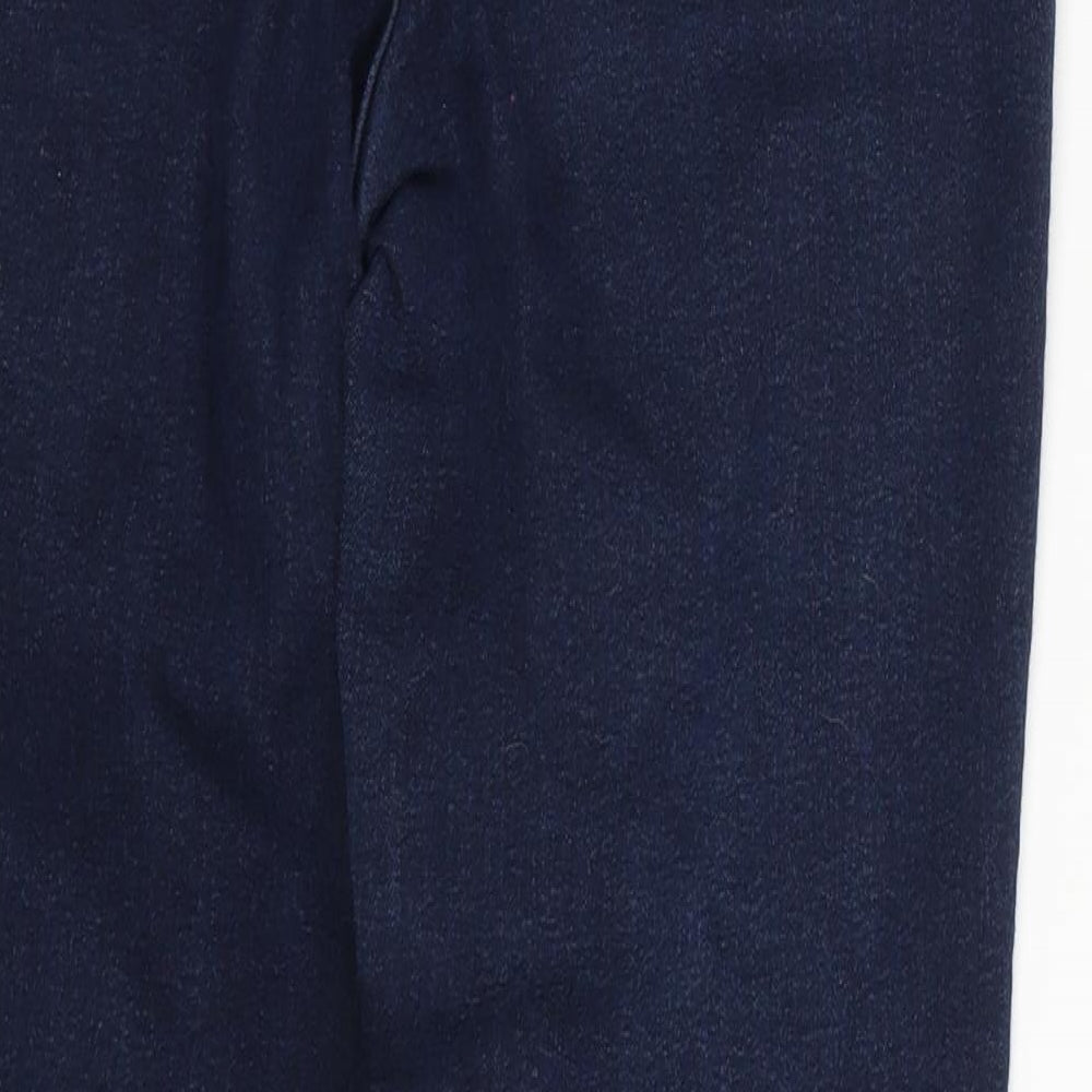 Womens UK Size 10 H&M Regular Fit Cropped Blue Jeans