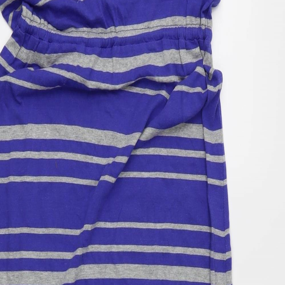 Gap Womens Blue Striped Jersey Maxi Size S