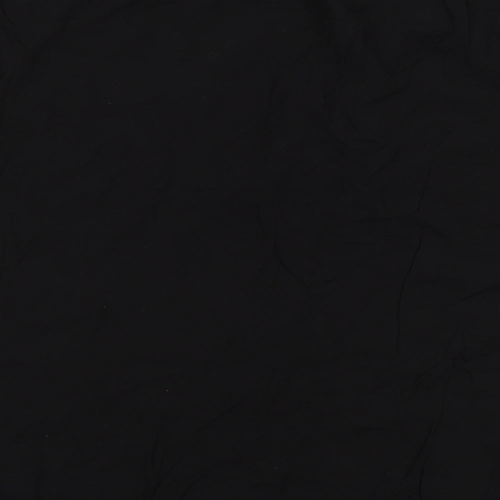 Boohoo Womens Black Basic Blouse Size 14