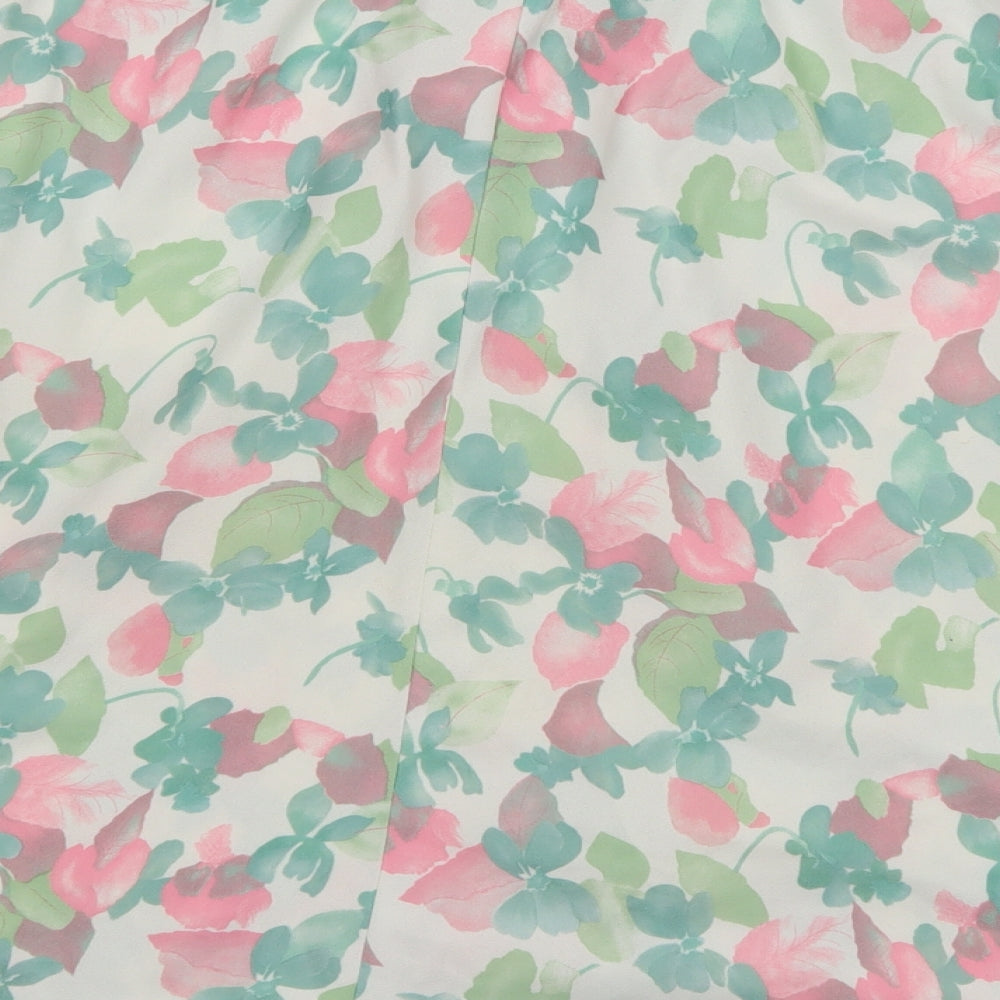 Preworn Womens Multicoloured Floral A-Line Skirt