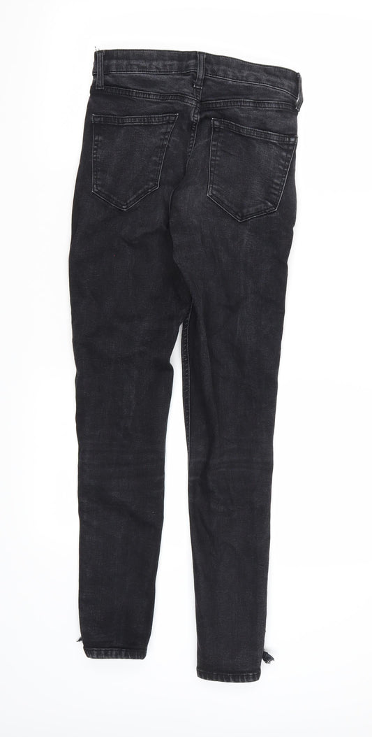 Topshop Womens Black Denim Skinny Jeans L32 in