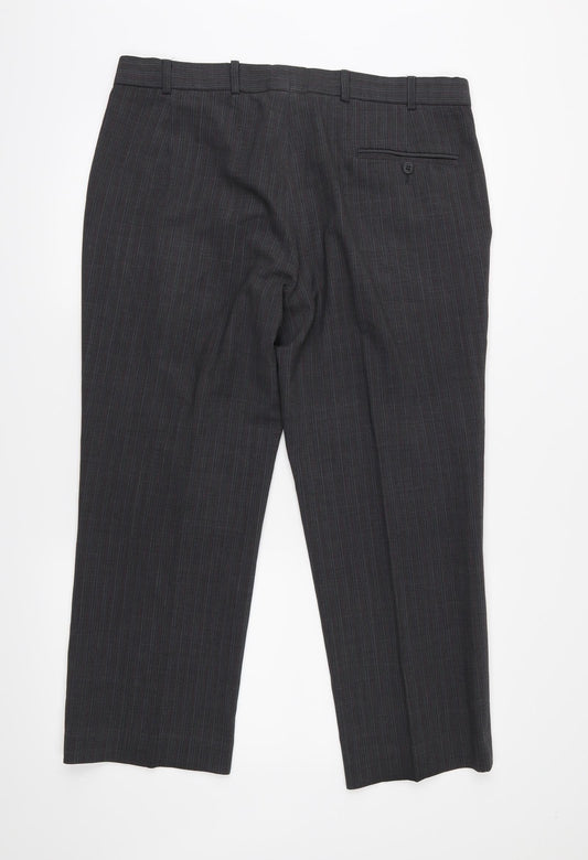 Limehaus Mens Grey Trousers Size 36 L26 in