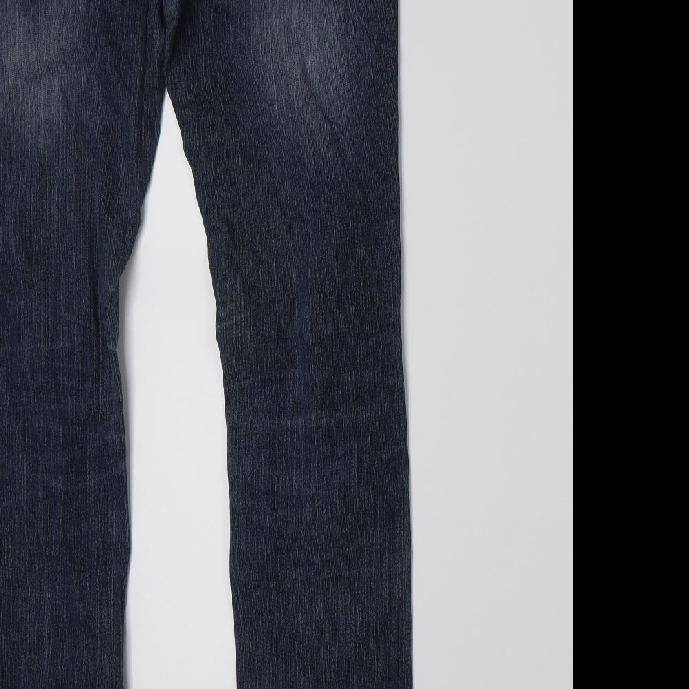 Giordano Mens Blue Denim Skinny Jeans Size 26 L28 in