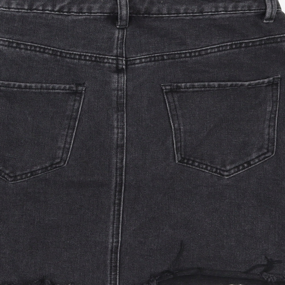 Womens UK Size 10 Denim & Co. Mini Denim Skirt