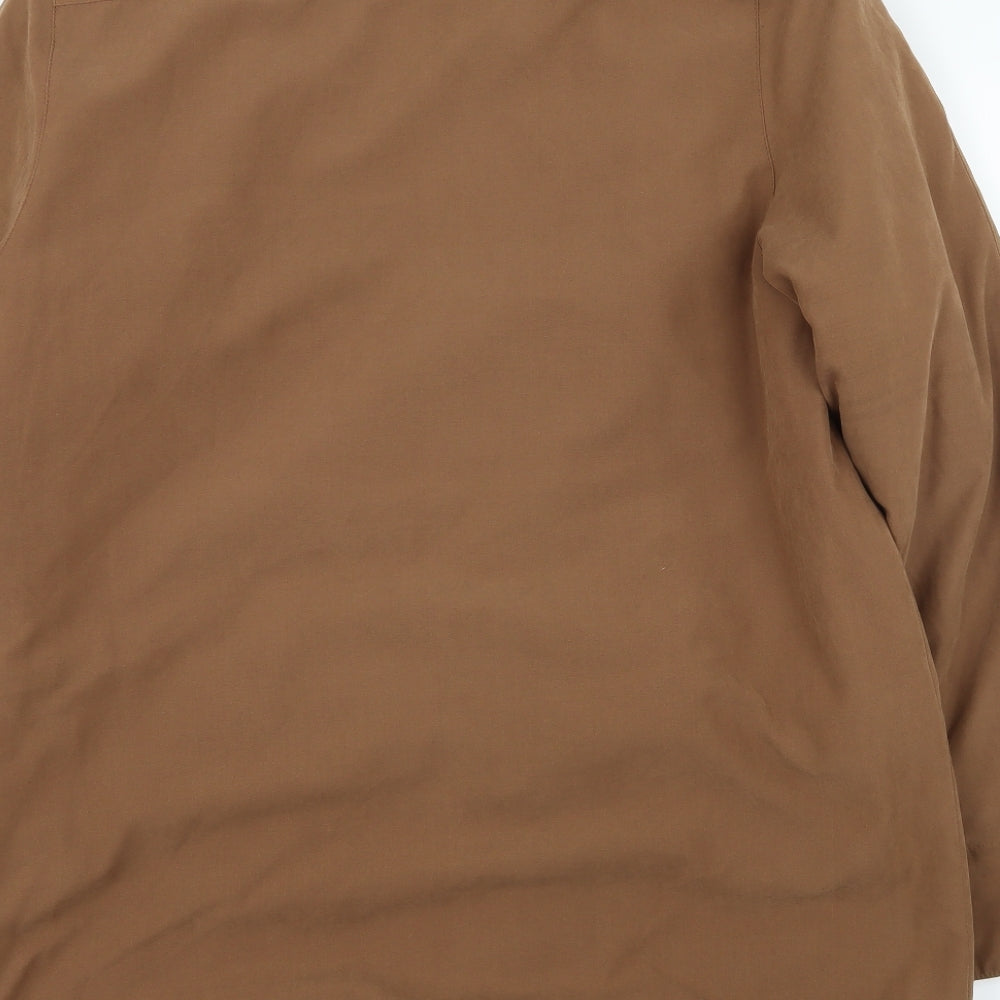 Womens UK Size 10 Preworn Brown Overcoat