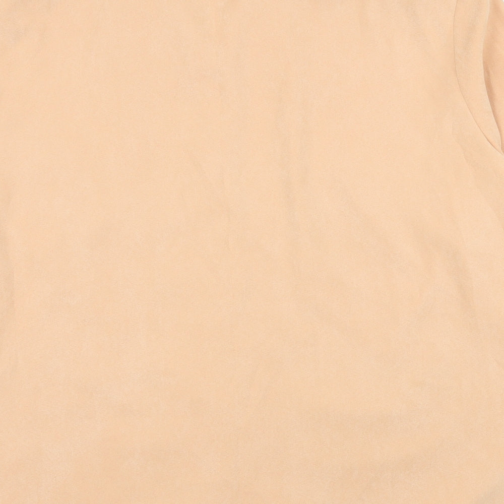 Womens UK Size 18 Preworn Orange Basic Button-Up