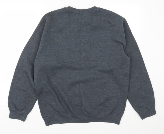 Gildan Womens Blue   Pullover Sweatshirt Size M  - Prosecc Ho Ho Ho Christmas