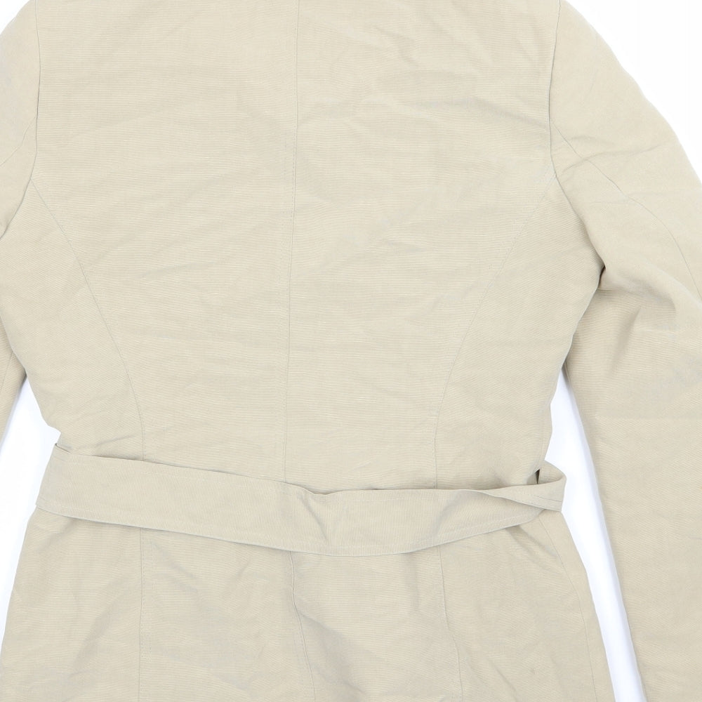 Womens UK Size 10 Wallis Beige Overcoat
