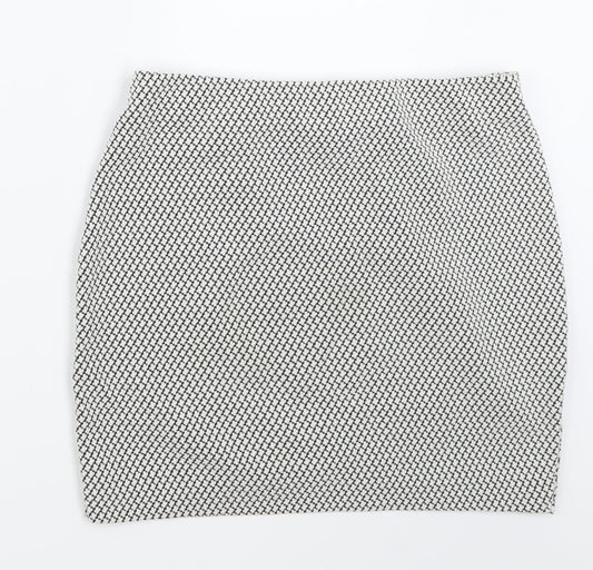 H&M Womens White   A-Line Skirt Size S