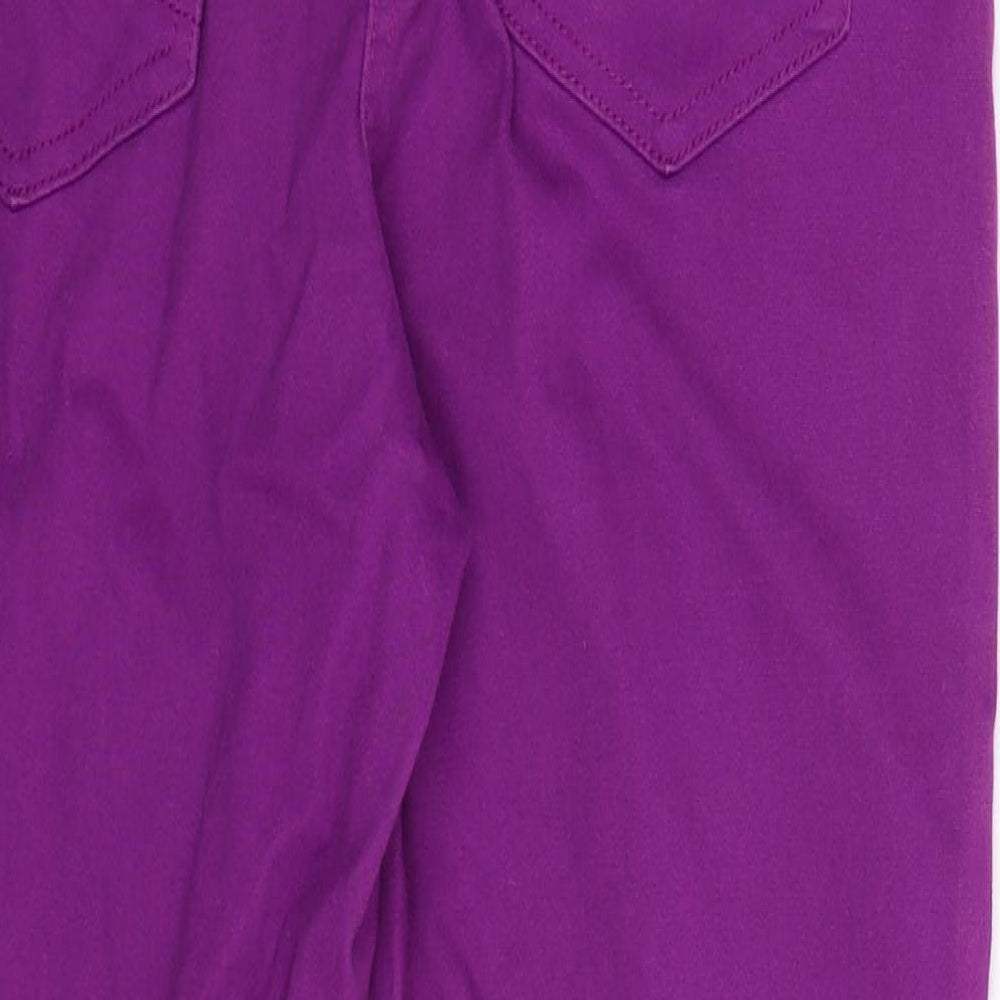 Soon Womens Purple Denim Straight Jeans Size 10 L25 in