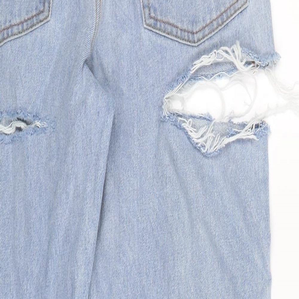 Womens UK Size 10 Preworn Regular Fit Straight Blue Jeans