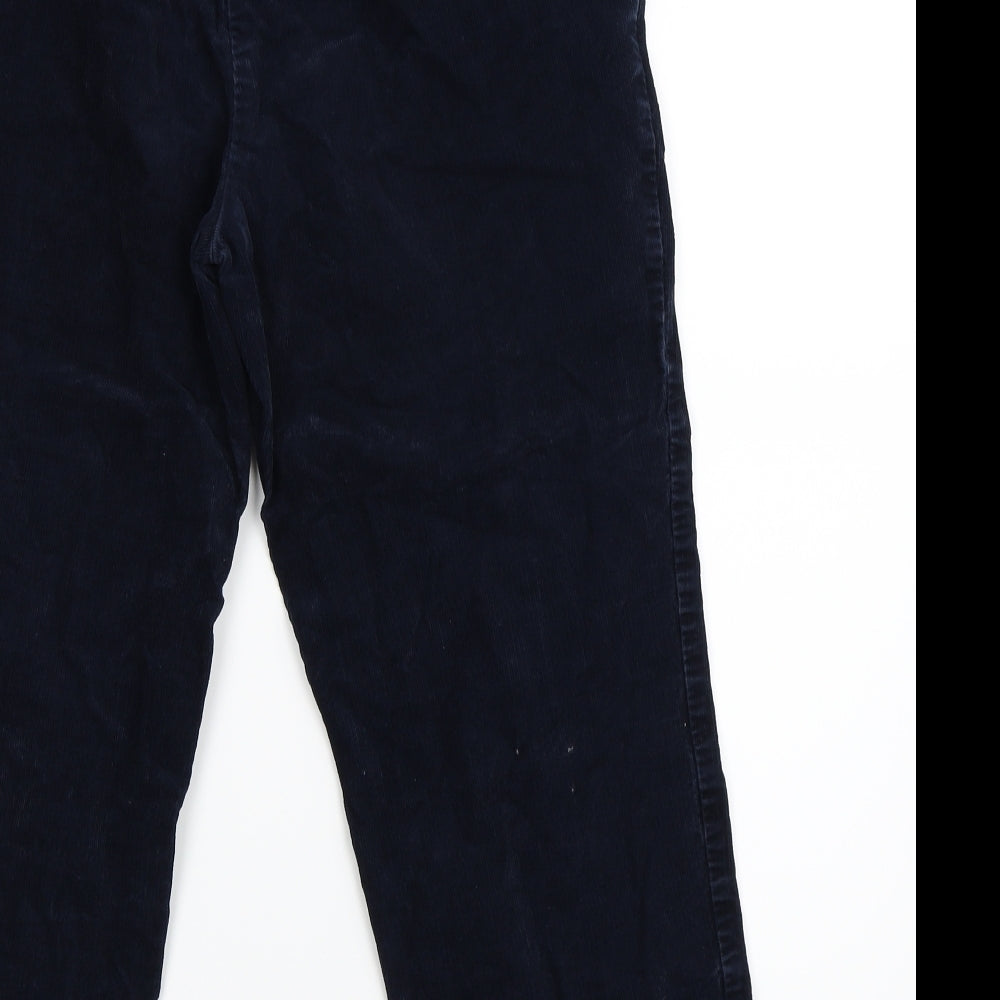 Womens UK Size 14 Marks and Spencer Regular Fit Blue Trousers