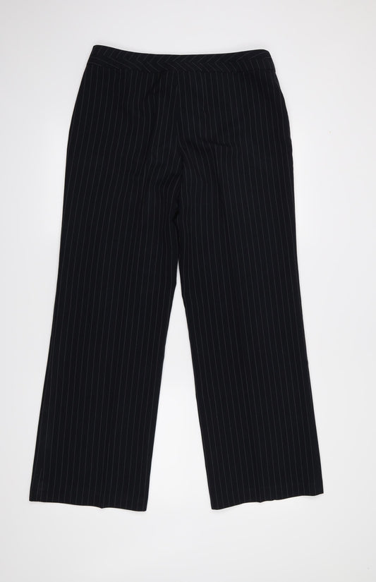 George Womens Black Trousers Size 12 L29 in