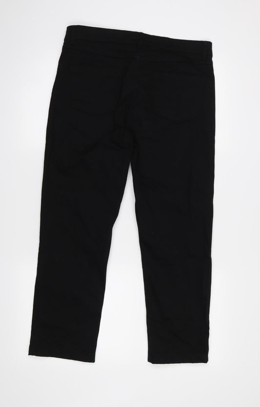 Soon Womens Black Straight Jeans Size 12 L24 in