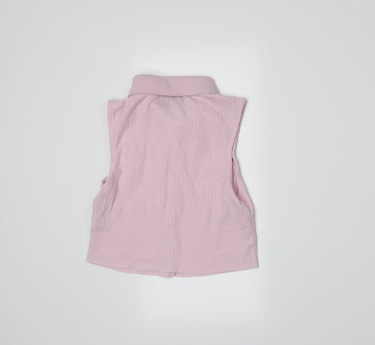 Primark Womens Pink Basic Button-Up Size 6