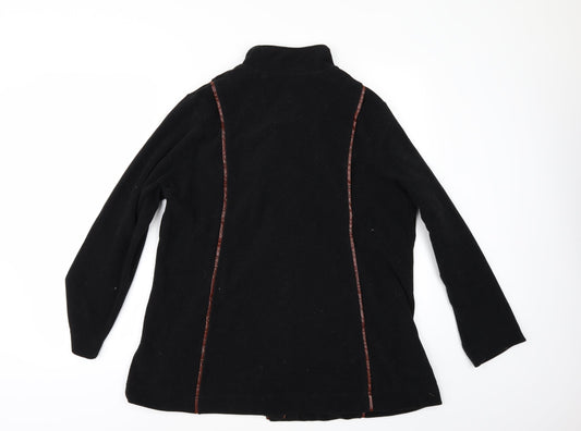 C&A Womens Black Fleece Jacket Size L