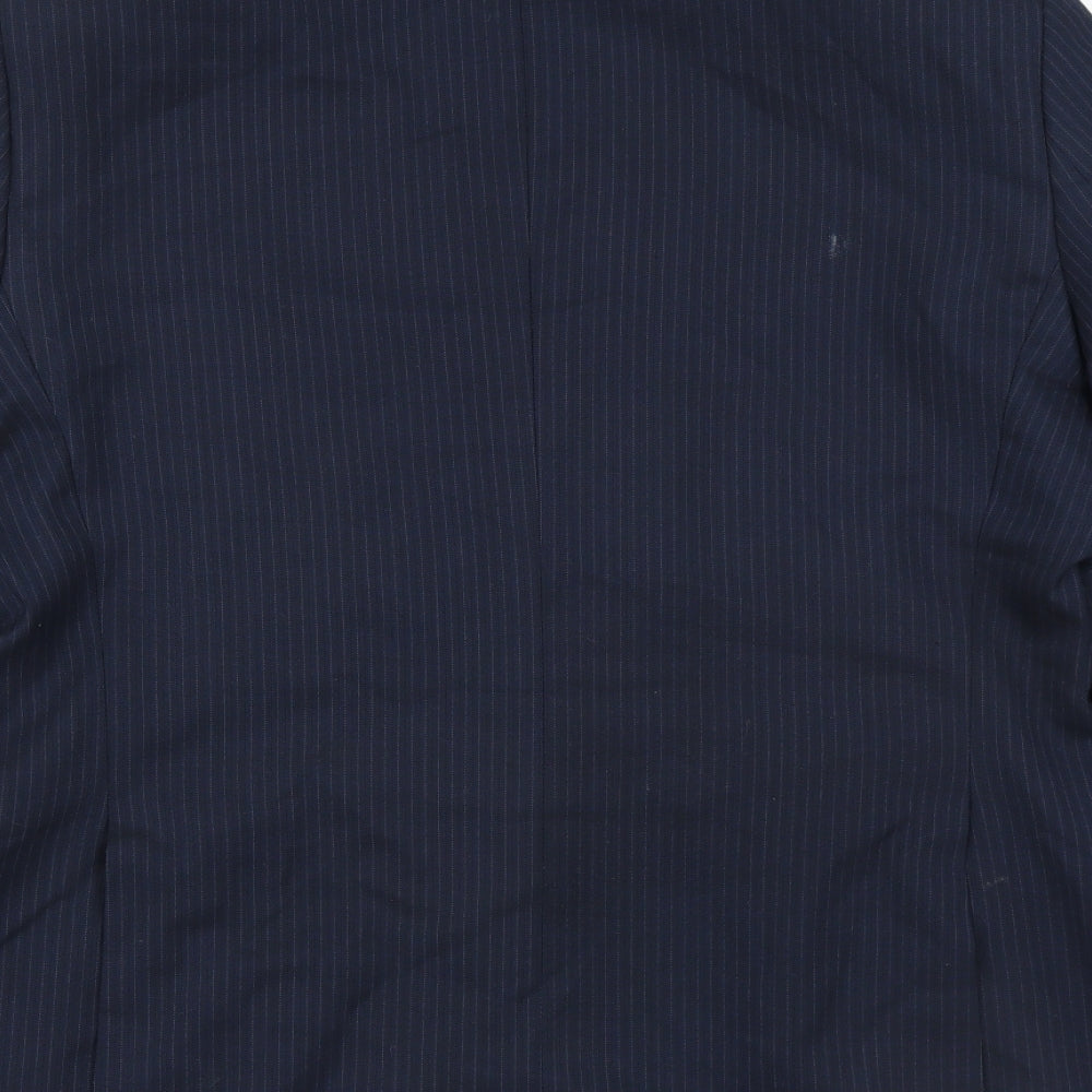 Mens UK Size 42 Marks and Spencer Regular Blue Suit Jacket