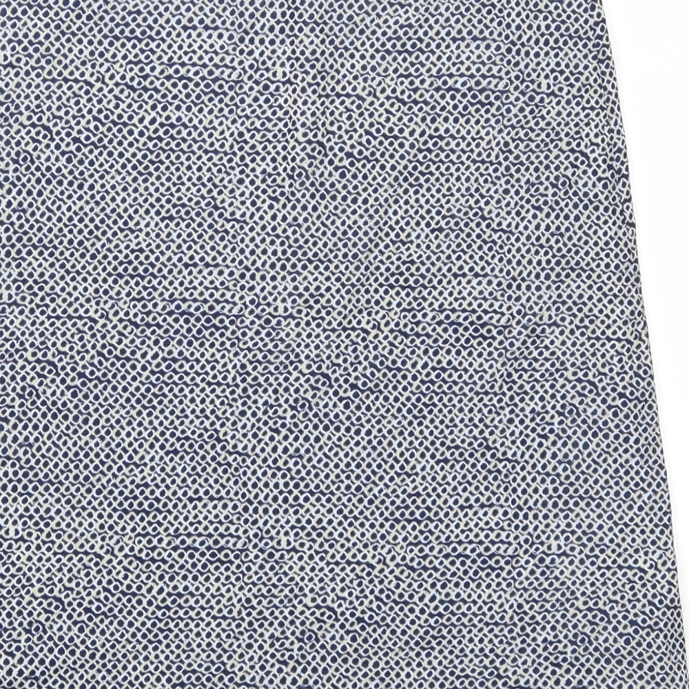 Mexx Womens Blue Geometric  A-Line Skirt Size XS