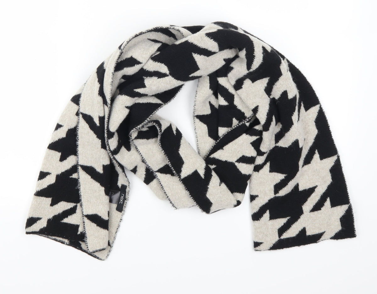 Next Womens Grey Herringbone Scarf