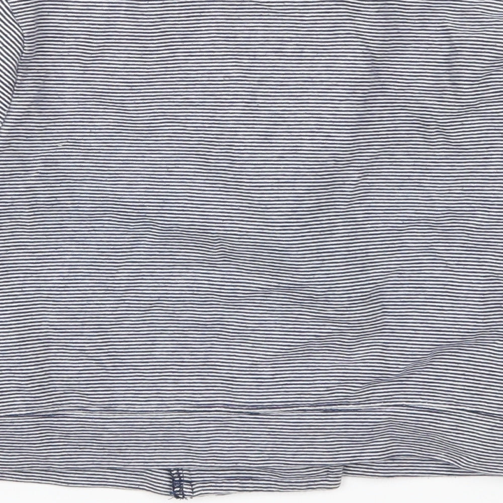 Gap Girls Blue Striped Jacket Size 6-7 Years