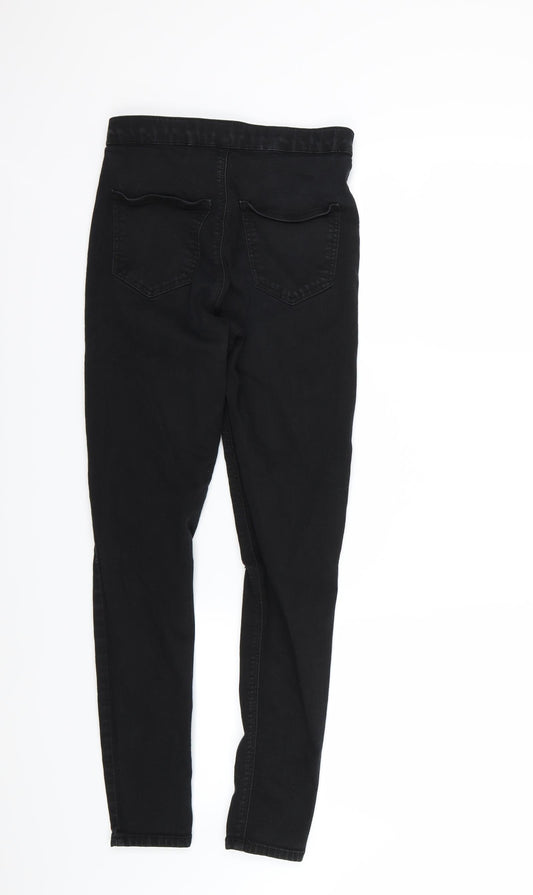 Topshop Womens Black Denim Skinny Jeans L27 in