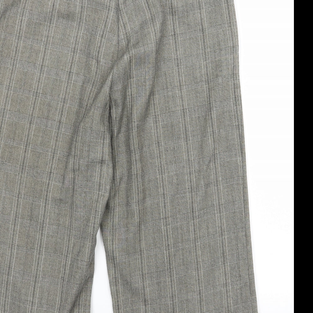 Select Womens Grey Striped Rayon Cut-Off Shorts Size 10