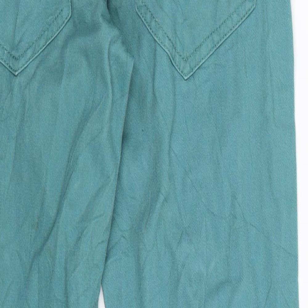 Peacocks Womens Green Denim Skinny Jeans Size 8 L28 in