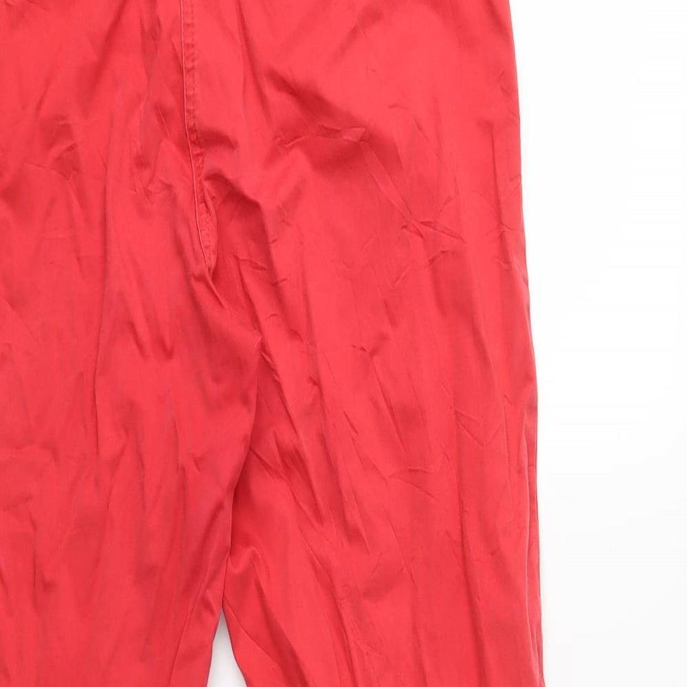 Womens UK Size 14 Per Una Regular Fit Red Trousers