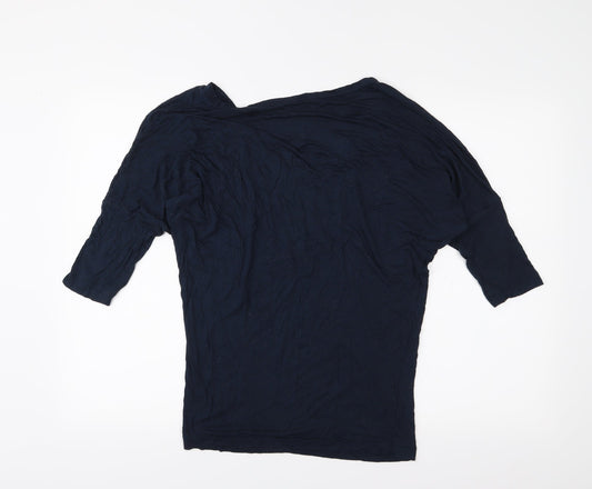 Womens UK Size XS American Apparel Blue Basic T-Shirt