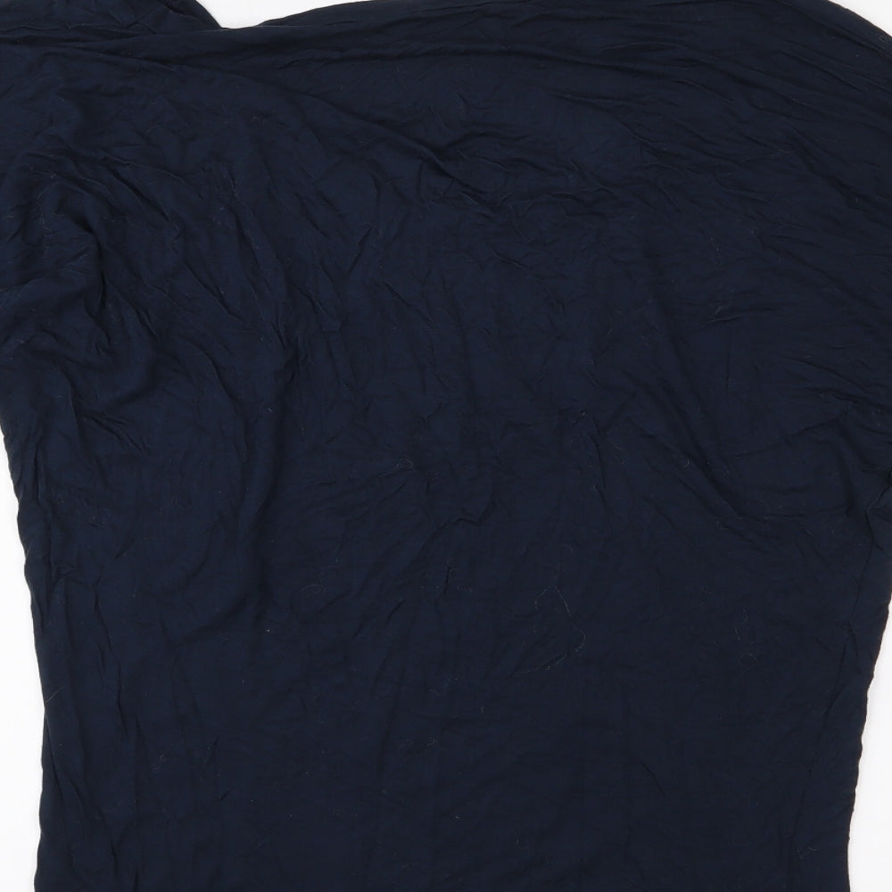 Womens UK Size XS American Apparel Blue Basic T-Shirt