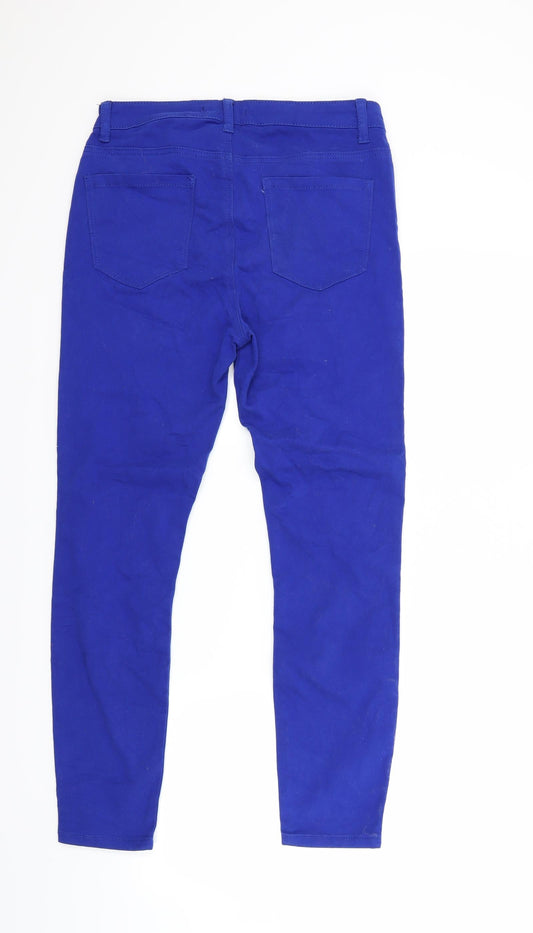 FOREVER 21 Womens Blue Denim Skinny Jeans Size 10 L27 in