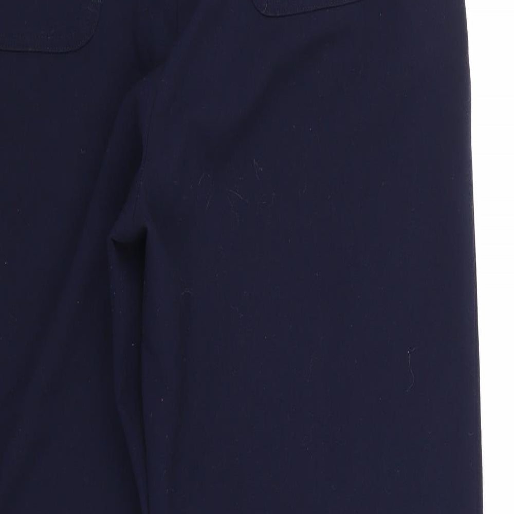 Isle Womens Blue Trousers Size 14 L28 in