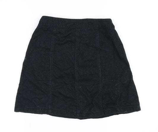 Divided Womens Black   A-Line Skirt Size 8