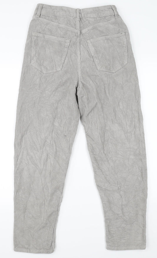 Mens UK Size 24 Topshop Regular Fit Straight Grey Jeans