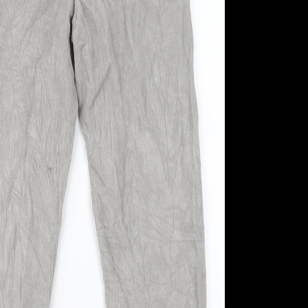 Mens UK Size 24 Topshop Regular Fit Straight Grey Jeans
