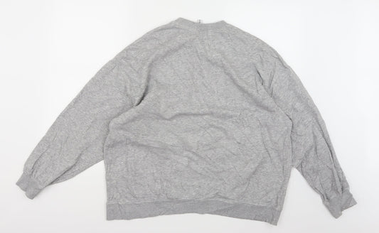 Womens UK Size M Divided by H&M Grey Pullover Sweatshirt