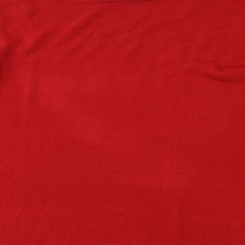 Love knitwear Womens Red Pullover Jumper Size 16
