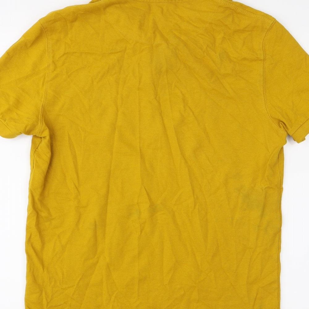 Pier One Mens Yellow Polo Size M