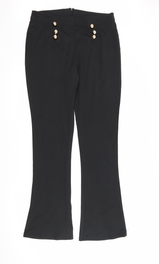 Preworn Womens Black Trousers Size 32 L31 in