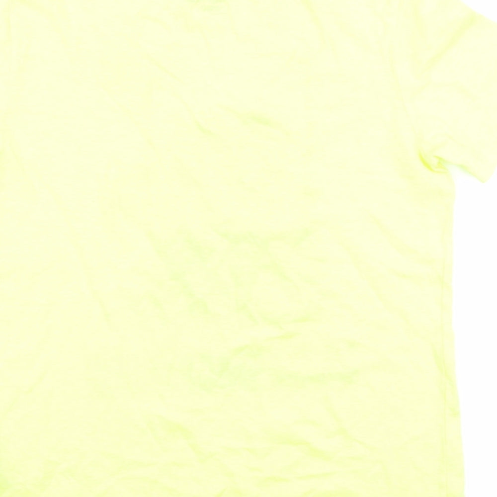 Gap Boys Yellow Basic T-Shirt Size 8 Years - graphic neon