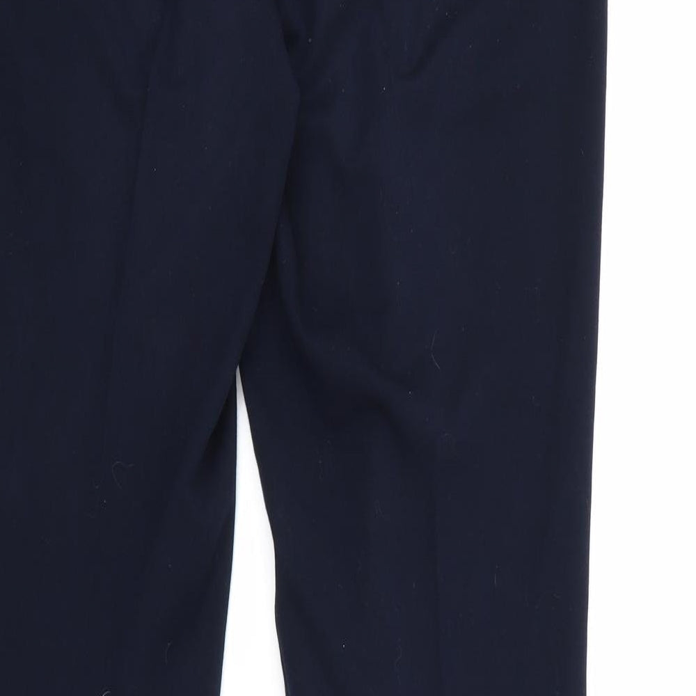 Womens UK Size 12 Marks and Spencer Regular Fit Blue Trousers