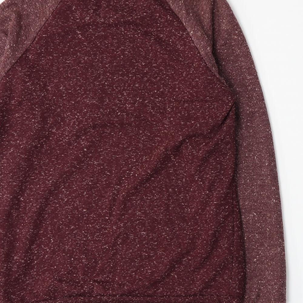 Twisted Soul Mens Red Knit Pullover Jumper Size M