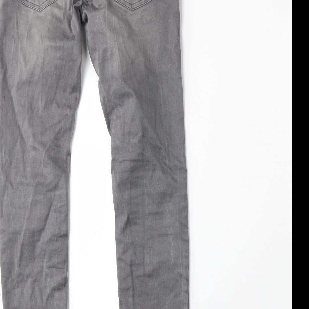 Lemmi Girls Grey Denim Skinny Jeans Size 12 Years