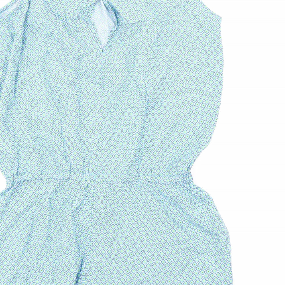 Gap Womens Blue Geometric Playsuit One-Piece Size S