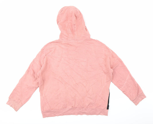 Boohoo Womens Pink Pullover Hoodie Size S