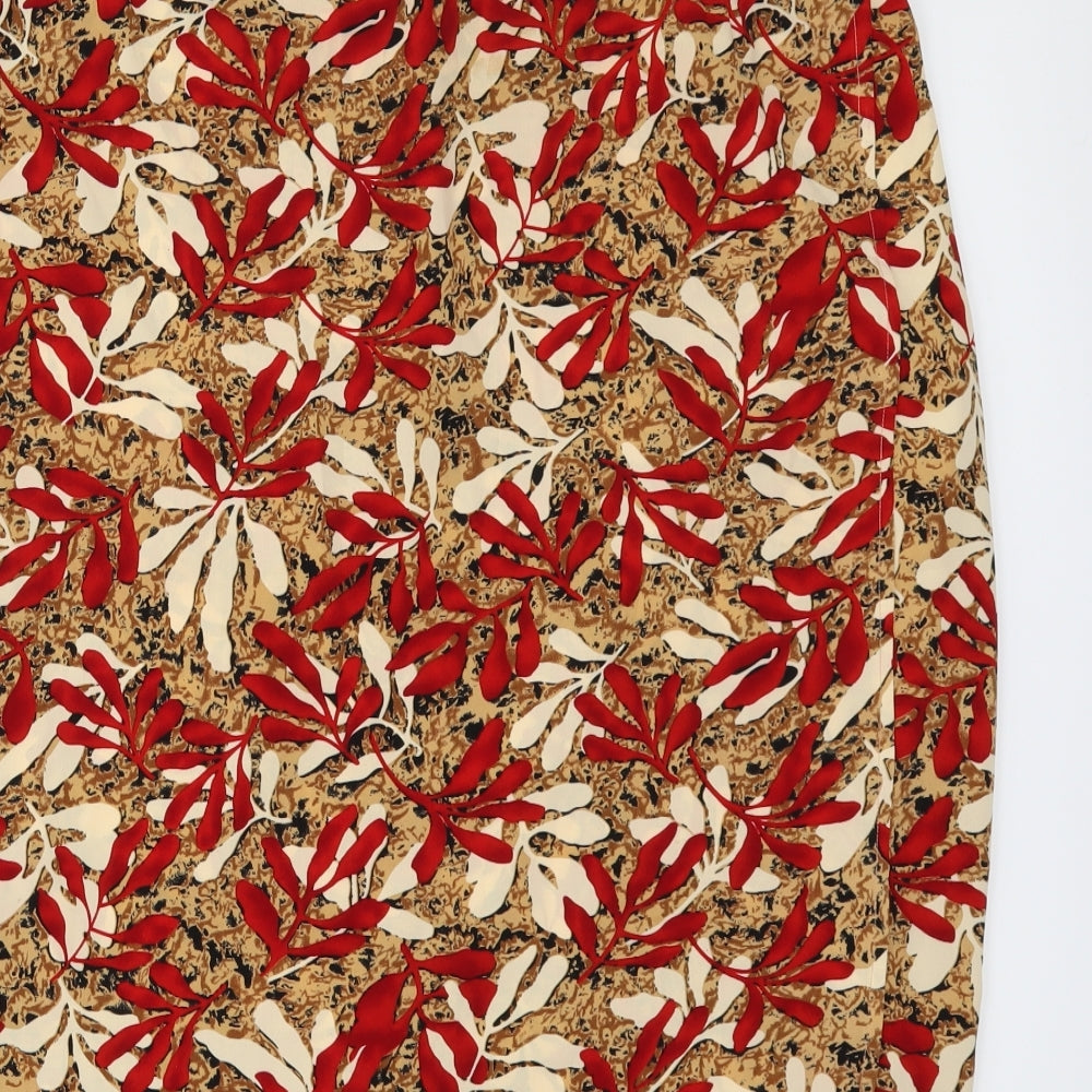 Jean Statin Womens Multicoloured Floral A-Line Skirt Size 36 in