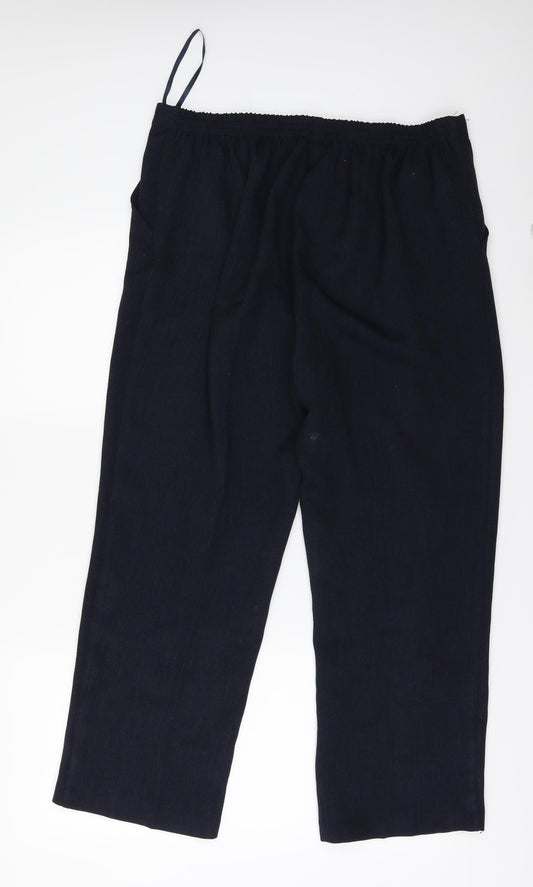 Damart Womens Blue Sweatpants Trousers Size 16 L25 in