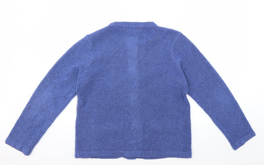 Pure & Natural Womens Blue Cardigan Jumper Size M